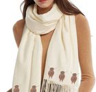 Highland Cows Handprinted on Luxurious Cashmere Blend Scarves